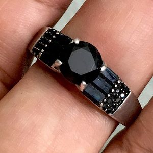 🖤7mm Onyx sterling silver man’s ring